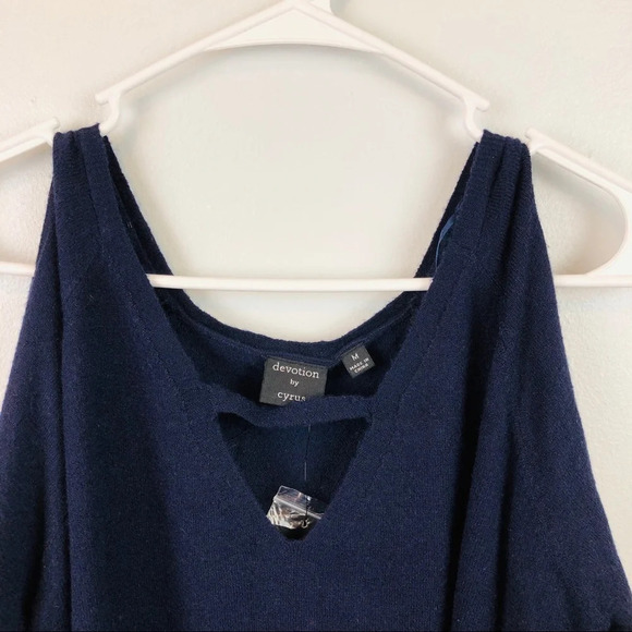 Devotion By Cyrus Cold Shoulder Sweater - Picture 4 of 8